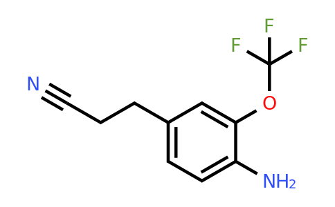1806331-03-2 | 3-(4-Amino-3-(trifluoromethoxy)phenyl)propanenitrile