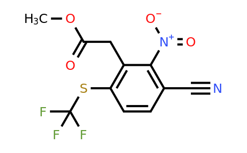 1806331-05-4 | Methyl 3-cyano-2-nitro-6-(trifluoromethylthio)phenylacetate
