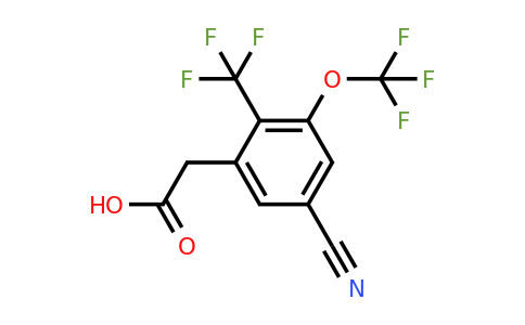 1806331-42-9 | 5-Cyano-3-trifluoromethoxy-2-(trifluoromethyl)phenylacetic acid