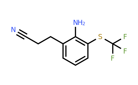 1806331-98-5 | 3-(2-Amino-3-(trifluoromethylthio)phenyl)propanenitrile