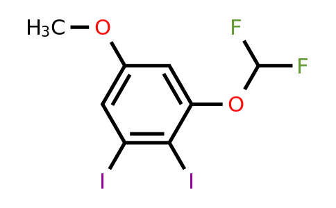1806332-52-4 | 3-Difluoromethoxy-4,5-diiodoanisole