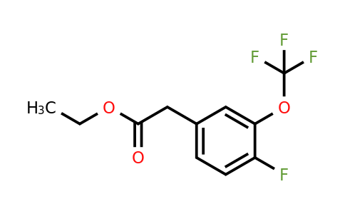 1806335-25-0 | Ethyl 4-fluoro-3-(trifluoromethoxy)phenylacetate