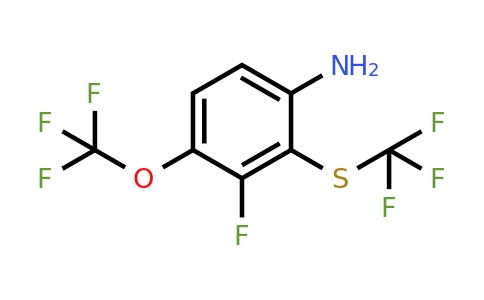 1806335-91-0 | 3-Fluoro-4-trifluoromethoxy-2-(trifluoromethylthio)aniline