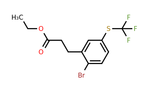 1806335-95-4 | Ethyl 3-(2-bromo-5-(trifluoromethylthio)phenyl)propanoate