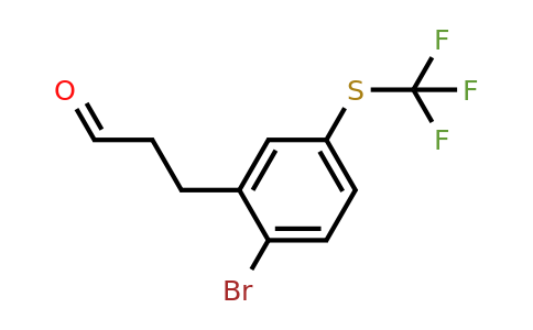 1806336-34-4 | 3-(2-Bromo-5-(trifluoromethylthio)phenyl)propanal