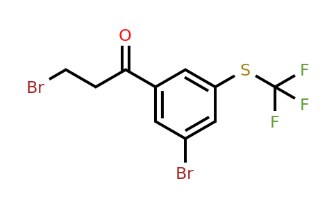 1806336-41-3 | 3-Bromo-1-(3-bromo-5-(trifluoromethylthio)phenyl)propan-1-one