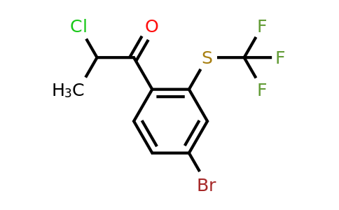 1806336-49-1 | 1-(4-Bromo-2-(trifluoromethylthio)phenyl)-2-chloropropan-1-one