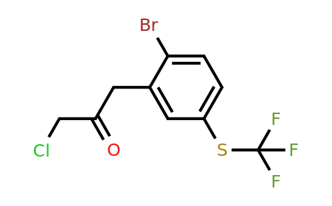 1806336-97-9 | 1-(2-Bromo-5-(trifluoromethylthio)phenyl)-3-chloropropan-2-one