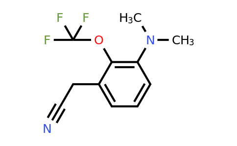 1806337-91-6 | 3-Dimethylamino-2-(trifluoromethoxy)phenylacetonitrile