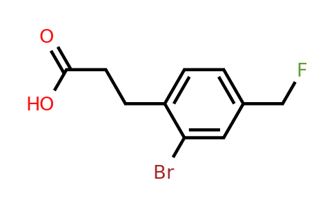 1806337-97-2 | 3-(2-Bromo-4-(fluoromethyl)phenyl)propanoic acid