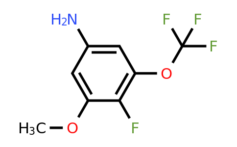 1806338-03-3 | 4-Fluoro-3-methoxy-5-(trifluoromethoxy)aniline