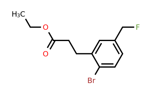 1806338-14-6 | Ethyl 3-(2-bromo-5-(fluoromethyl)phenyl)propanoate