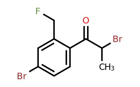 1806338-53-3 | 2-Bromo-1-(4-bromo-2-(fluoromethyl)phenyl)propan-1-one