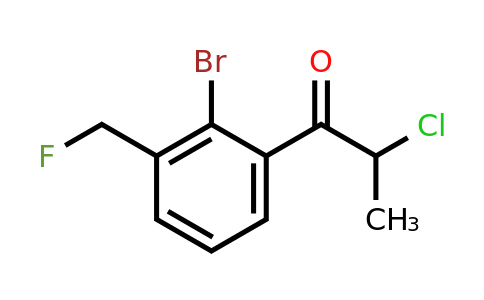1806338-64-6 | 1-(2-Bromo-3-(fluoromethyl)phenyl)-2-chloropropan-1-one