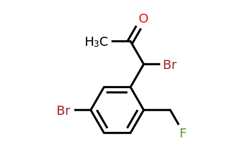 1806338-92-0 | 1-Bromo-1-(5-bromo-2-(fluoromethyl)phenyl)propan-2-one