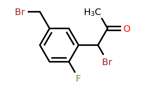 1806340-14-6 | 1-Bromo-1-(5-(bromomethyl)-2-fluorophenyl)propan-2-one