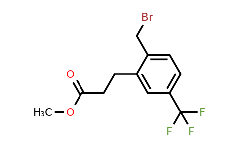 1806340-44-2 | Methyl 3-(2-(bromomethyl)-5-(trifluoromethyl)phenyl)propanoate
