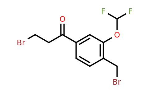 1806342-06-2 | 3-Bromo-1-(4-(bromomethyl)-3-(difluoromethoxy)phenyl)propan-1-one