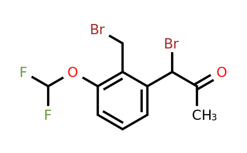1806342-20-0 | 1-Bromo-1-(2-(bromomethyl)-3-(difluoromethoxy)phenyl)propan-2-one