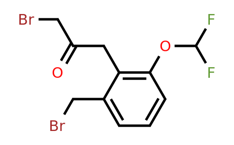 1806342-26-6 | 3-Bromo-1-(2-(bromomethyl)-6-(difluoromethoxy)phenyl)propan-2-one