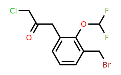 1806342-38-0 | 1-(3-(Bromomethyl)-2-(difluoromethoxy)phenyl)-3-chloropropan-2-one