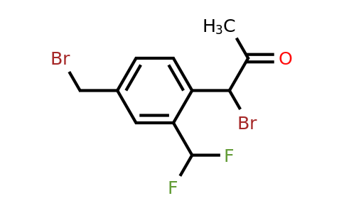 1806342-68-6 | 1-Bromo-1-(4-(bromomethyl)-2-(difluoromethyl)phenyl)propan-2-one