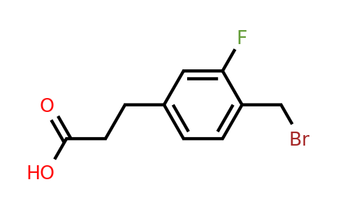 1806343-67-8 | 4-(Bromomethyl)-3-fluorophenylpropanoic acid
