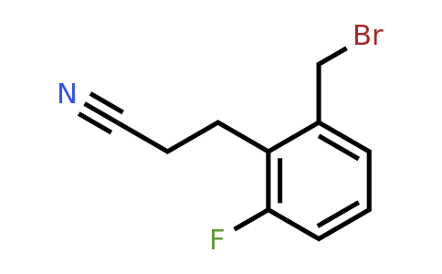 1806343-75-8 | 2-(Bromomethyl)-6-fluorophenylpropanenitrile