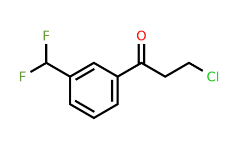 1806344-05-7 | 3-Chloro-1-(3-(difluoromethyl)phenyl)propan-1-one