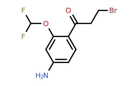 1806344-44-4 | 1-(4-Amino-2-(difluoromethoxy)phenyl)-3-bromopropan-1-one