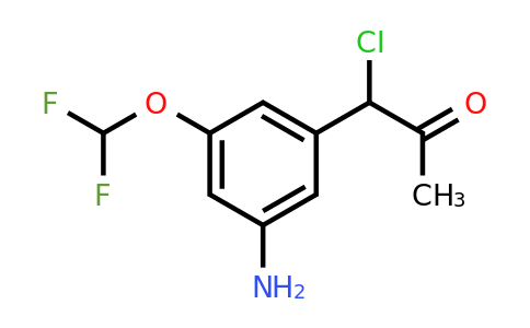 1806344-50-2 | 1-(3-Amino-5-(difluoromethoxy)phenyl)-1-chloropropan-2-one