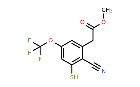 1806346-55-3 | Methyl 2-cyano-3-mercapto-5-(trifluoromethoxy)phenylacetate
