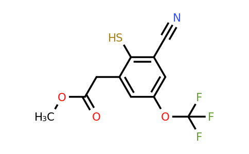1806346-63-3 | Methyl 3-cyano-2-mercapto-5-(trifluoromethoxy)phenylacetate