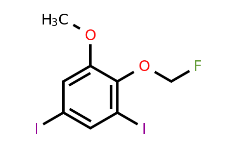 1806346-75-7 | 3,5-Diiodo-2-(fluoromethoxy)anisole