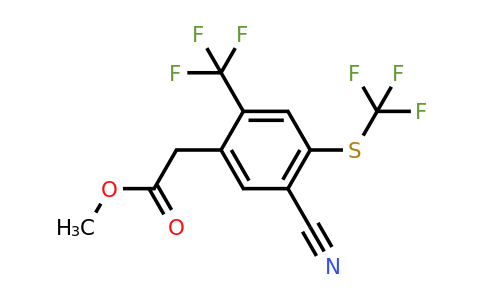 1806346-76-8 | Methyl 5-cyano-2-trifluoromethyl-4-(trifluoromethylthio)phenylacetate
