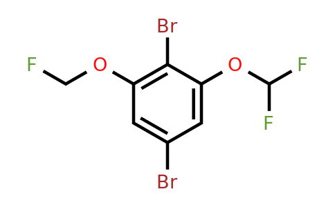 1806347-75-0 | 1,4-Dibromo-2-difluoromethoxy-6-(fluoromethoxy)benzene