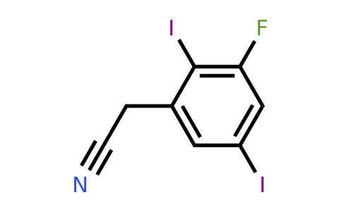 1806347-88-5 | 2,5-Diiodo-3-fluorophenylacetonitrile