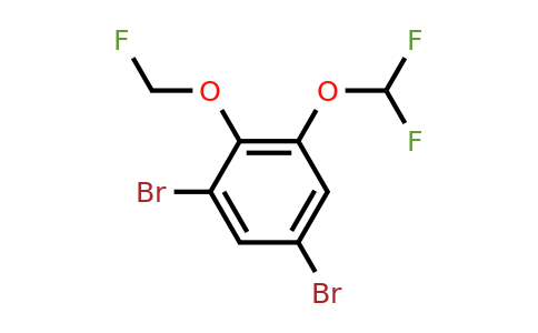 1806348-38-8 | 1,5-Dibromo-3-difluoromethoxy-2-(fluoromethoxy)benzene