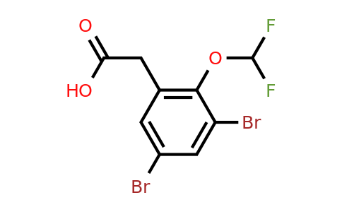 1806348-57-1 | 3,5-Dibromo-2-(difluoromethoxy)phenylacetic acid