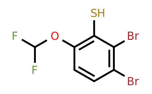 1806349-15-4 | 2,3-Dibromo-6-(difluoromethoxy)thiophenol