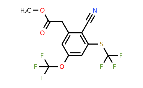 1806349-20-1 | Methyl 2-cyano-5-trifluoromethoxy-3-(trifluoromethylthio)phenylacetate