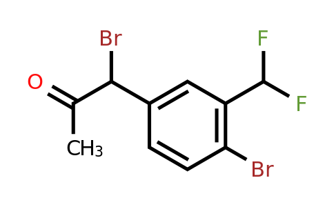 1806349-37-0 | 1-Bromo-1-(4-bromo-3-(difluoromethyl)phenyl)propan-2-one