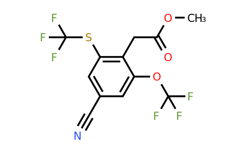 1806349-40-5 | Methyl 4-cyano-2-trifluoromethoxy-6-(trifluoromethylthio)phenylacetate