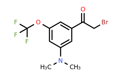 1806351-21-2 | 3'-Dimethylamino-5'-(trifluoromethoxy)phenacyl bromide