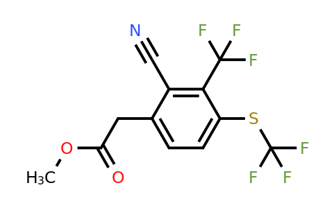 1806351-72-3 | Methyl 2-cyano-3-trifluoromethyl-4-(trifluoromethylthio)phenylacetate