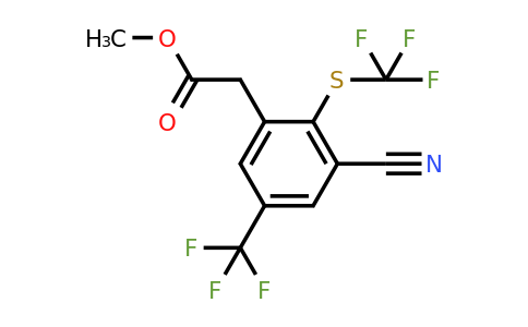 1806351-75-6 | Methyl 3-cyano-5-trifluoromethyl-2-(trifluoromethylthio)phenylacetate