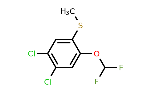 1806353-54-7 | 4,5-Dichloro-2-(difluoromethoxy)thioanisole