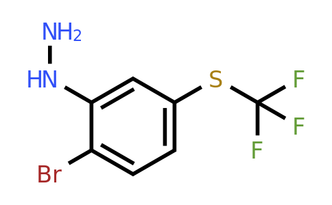 1806354-62-0 | 1-(2-Bromo-5-(trifluoromethylthio)phenyl)hydrazine
