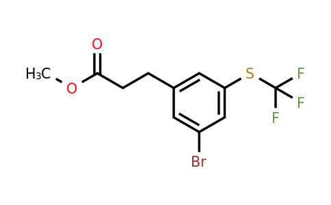 1806354-84-6 | Methyl 3-(3-bromo-5-(trifluoromethylthio)phenyl)propanoate