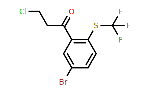1806355-03-2 | 1-(5-Bromo-2-(trifluoromethylthio)phenyl)-3-chloropropan-1-one